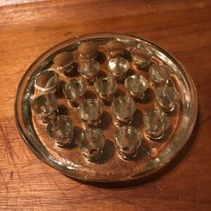 Retro glass flower frog for displaying flower arrangements or for the collector